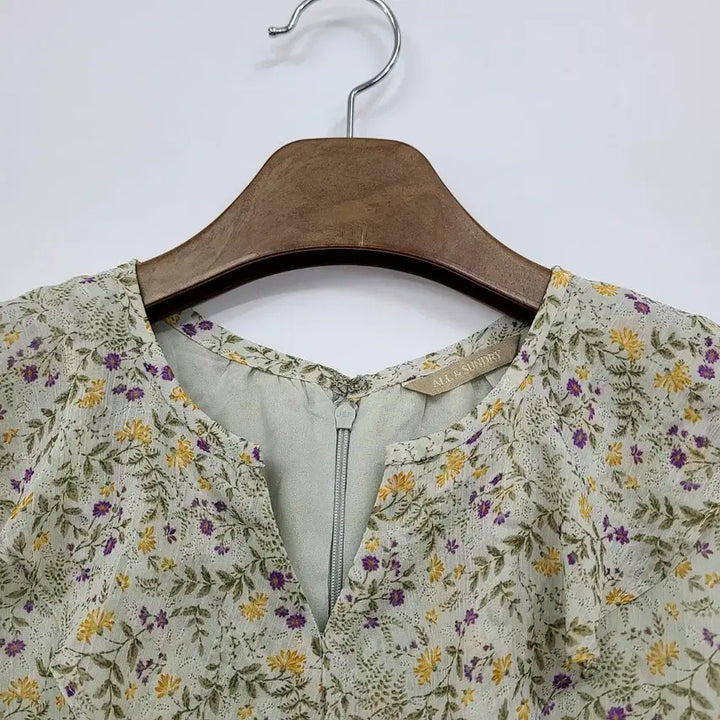 [BUNJANG] All &amp; Sundry Flower Pattern Chiffon Frill Dress / 올앤선드리 플라워 패턴 쉬폰 프릴원피스/S/앨리스/1287
