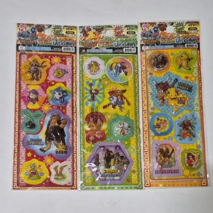 [BUNJANG] Classic Digimon 3D Stickers / 고전 디지몬 입체 스티커