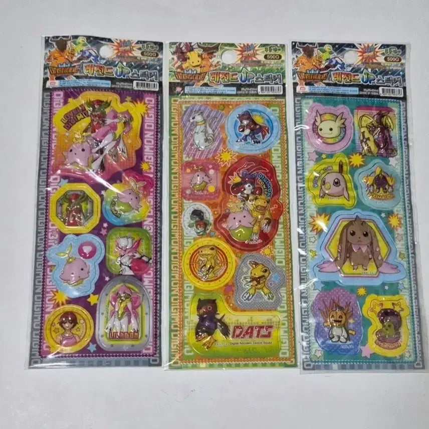 [BUNJANG] Classic Digimon 3D Stickers / 고전 디지몬 입체 스티커