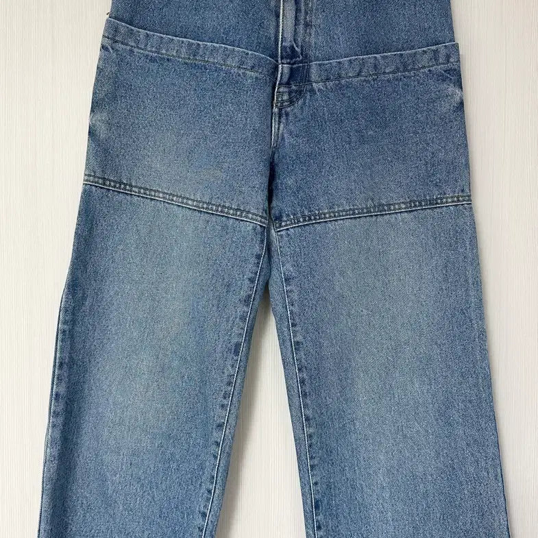 [BUNJANG] Pocket Point 8-Length Wide Denim / 포켓포인트 8부 와이드 데님