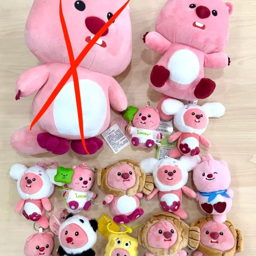 [BUNJANG] Loopy (Bong Bong Loopy) Medium Plush Keychain / Loopy잔망루피 중형인형뽑기키링열쇠가방고리 처분(개당)