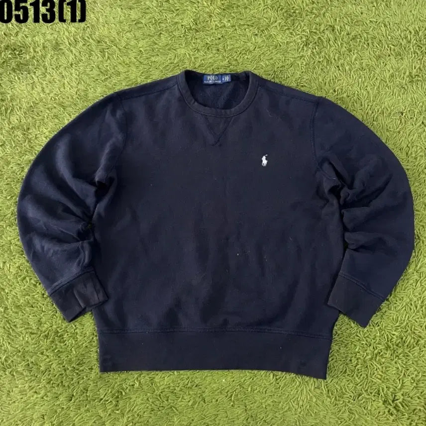 [BUNJANG] Polo Ralph Lauren Navy Sweatshirt (M/L) / 폴로 랄프로렌 네이비 맨투맨 M 실측 L