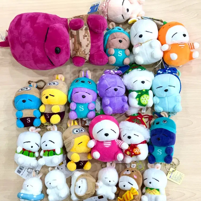 [BUNJANG] Marshmallow, The Yuckie Rabbit Plush &amp; Keyring Collection / 마시마로 엽기토끼 중형인형 &amp; 키링 가방열쇠고리 컬렉션(개당)