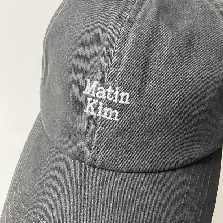 [BUNJANG] Matin Kim Logo Ball Cap Grey / 마뗑킴 로고 볼캡 그레이