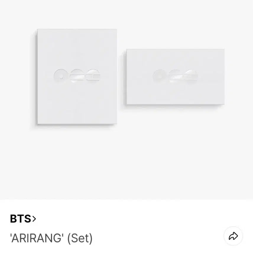 [BUNJANG] BTS Arirang Album 2 Types 2 Sets (Sealed) / 방탄 아리랑 앨범 2종 2세트