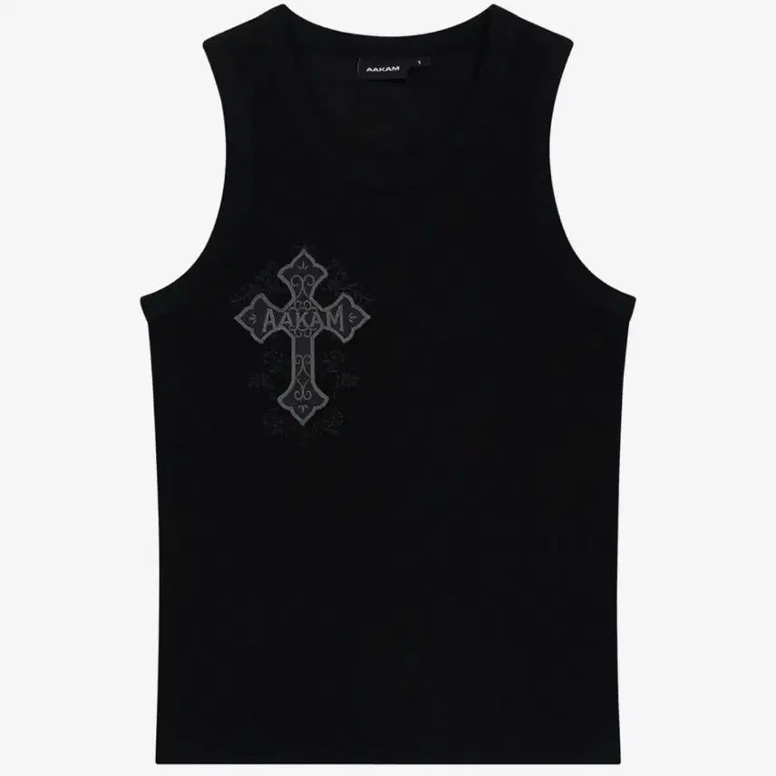 [BUNJANG] AKAM Sleeveless Top Black / 아캄 나시 CROS2 슬리브리스 블랙