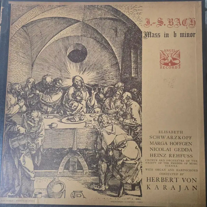 [BUNJANG] Bach Mass in B Minor LP Box Set Conducted by Herbert von Karajan / 바흐 B단조 미사(카랴얀 지휘) 3LP box US