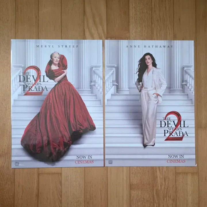 [BUNJANG] The Devil Wears Prada 2 Miranda &amp; Andy Character A3 Poster Set / 악마는 프라다를 입는다2 미란다&amp;앤디 캐릭터 A3 포스터(2장 1set)