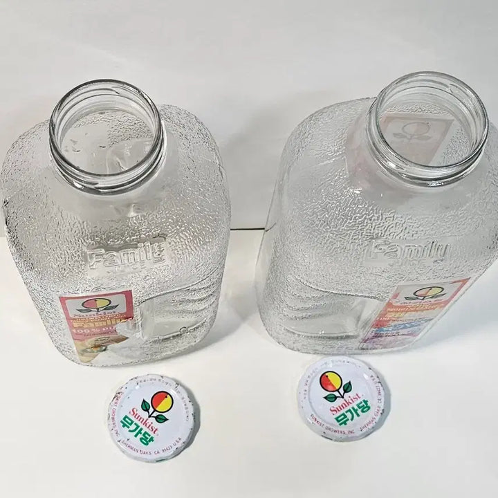[BUNJANG] 1990 Sunkist Family Bottle Set / 1990년 썬키스트 패밀리병 2개 셋트 묶음판매