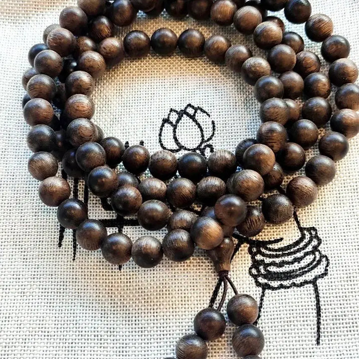 [BUNJANG] Vietnamese Agarwood (Kinam) 108 Beads Bracelet / 최고급  베트남 침수급 냐짱 키남/기남   108주8mm