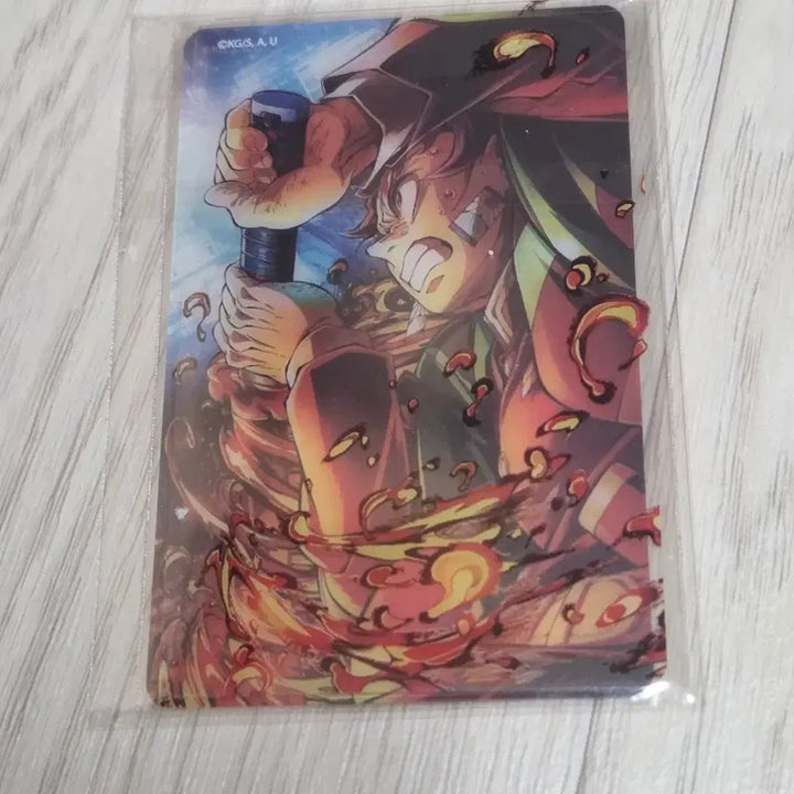 [BUNJANG] Demon Slayer: Mugen Train Arc Tanjiro Layered Clear Card / 귀멸의 칼날 무한성 키비주얼 웹샵쿠지  탄지로 클리어 카드