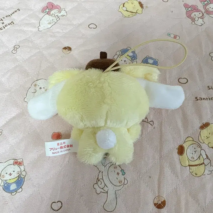 [BUNJANG] Cinnamoroll &amp; Pompompurin Costume Plush Keychain / 시나모롤 폼폼푸린 코스튬 인형 키링