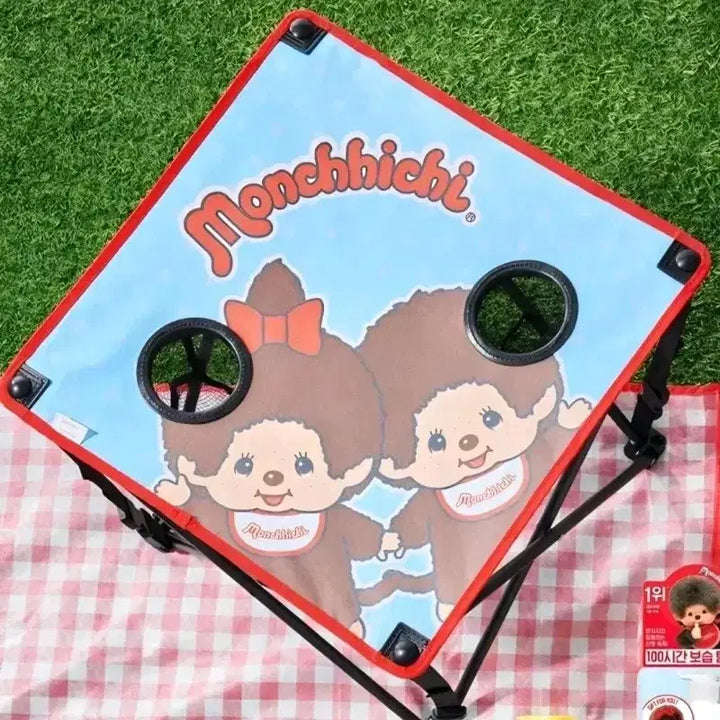 [BUNJANG] Monchhichi x Illiyoon Camping Table Pouch / 몬치치 캠핑 테이블 / 일리윤 콜라보 / 몬치치 파우치