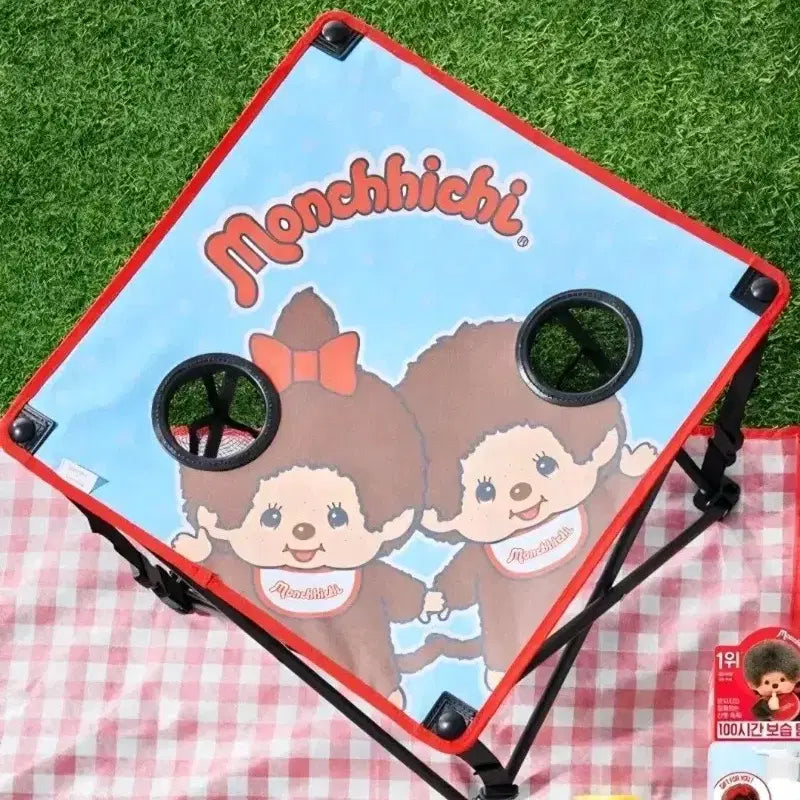 [BUNJANG] Monchhichi Camping Table x Illiyoon Collaboration / 몬치치 캠핑 테이블 / 일리윤 콜라보 / 몬치치 파우치