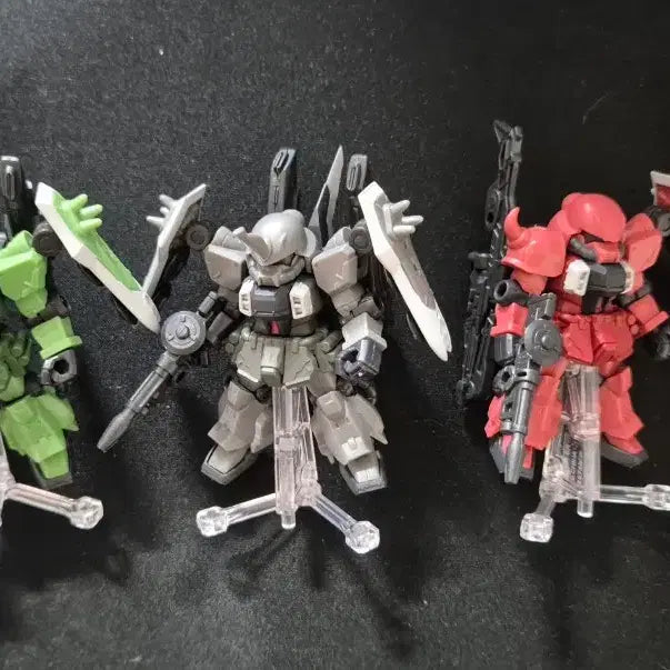[BUNJANG] Gundam Ensemble Zaku Warrior + Weapon Set (3 Types) Bundle Set / 가샤폰 건담 앙상블 자쿠워리어 + 무기세트 3종 일괄