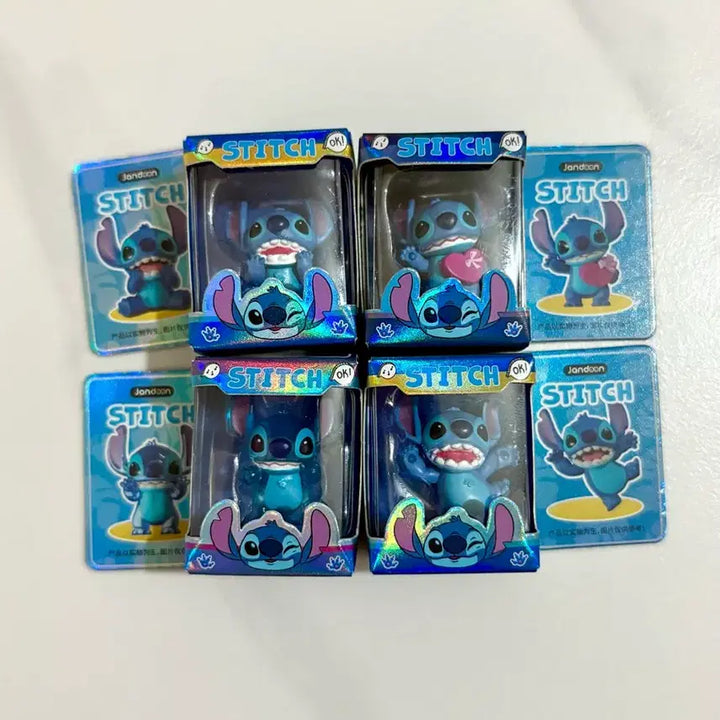 [BUNJANG] Stitch Rice Grain Figures Set of 4 / 스티치 쌀알피규어 4종 일괄