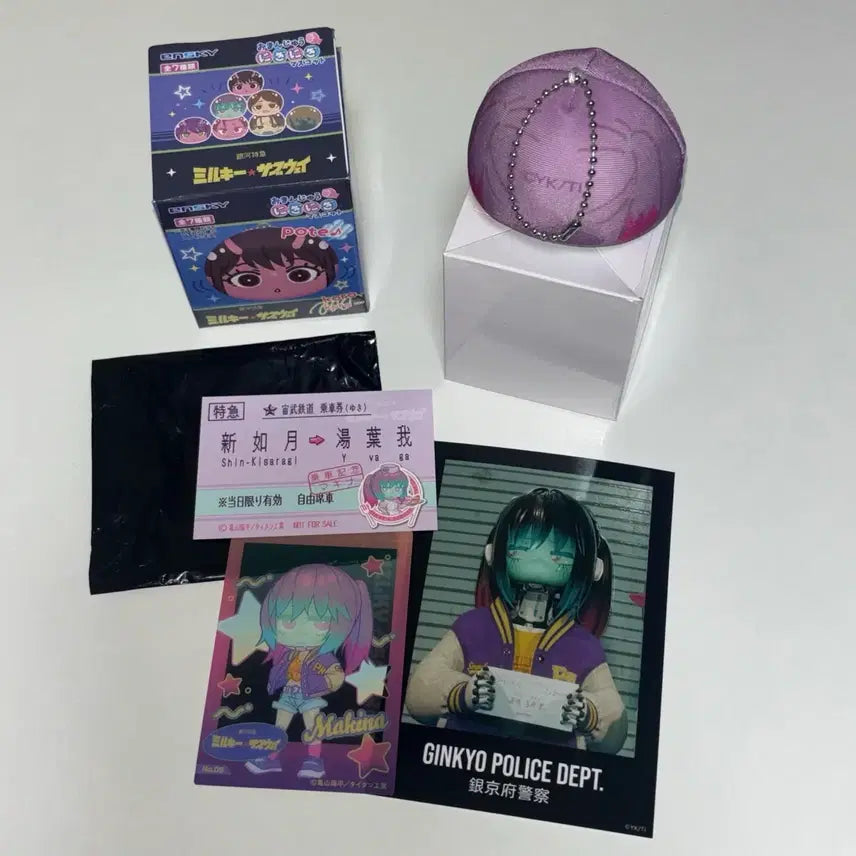 [BUNJANG] Galaxy Express 999 Milky Subway Machina Mascot Bromide Card Special Set / 은하특급 밀키 서브웨이 마키나 만쥬 마스코트 브로마이드 카드 특전 세트