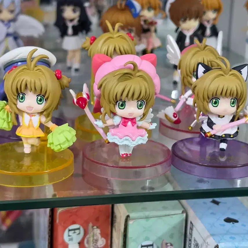 [BUNJANG] Cardcaptor Sakura Puchirara Figure Set (7 Figures) / 카드캡터 사쿠라 푸치캬라 6종+1종 일괄