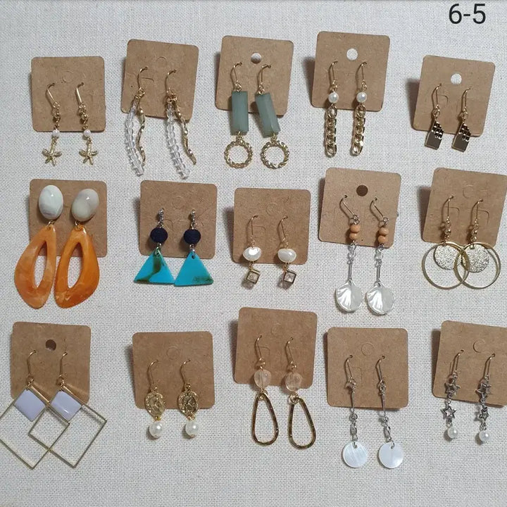 [BUNJANG] 15 Piece Earring Set / 귀걸이 15개 몽땅 8000원