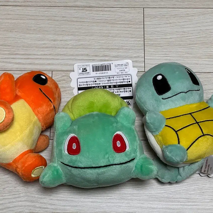 [BUNJANG] Pokemon 1st Gen Starters Charmander Bulbasaur Squirtle Doll Set / 포켓몬 1세대 스타팅 돌즈 파이리 이상해씨 꼬부기 인형 세트
