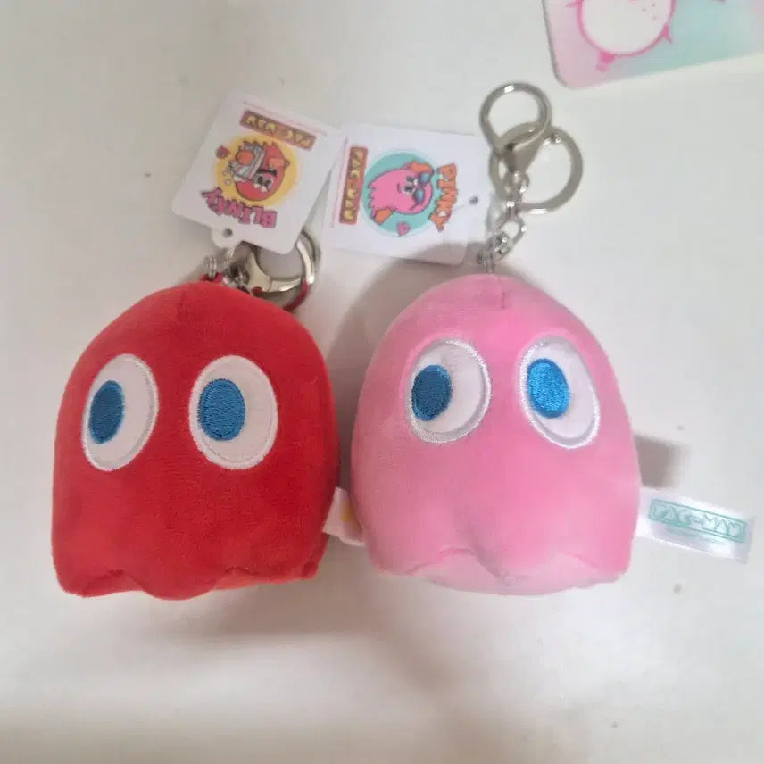 [BUNJANG] Pac-Man Set Plush Keychains / 팩맨 인형키링 세트