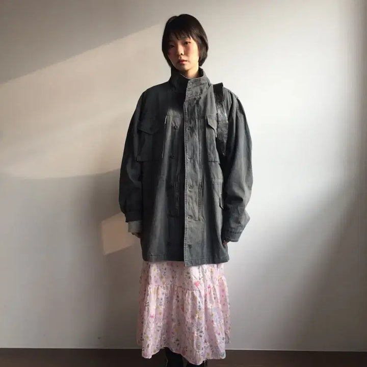 [BUNJANG] Duggie Rebe Flower Long Skirt / 더기 레브 플라워 롱스커트