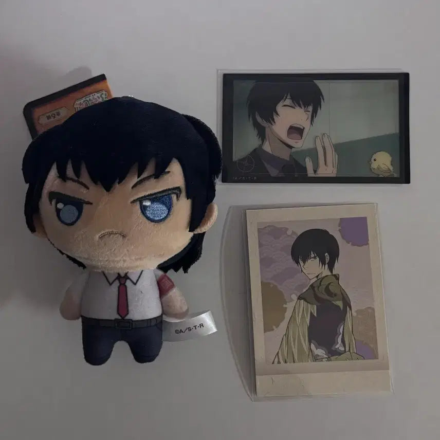 [BUNJANG] Katekyo Hitman Reborn! Hibari Nui Plush Doll, Pascha Card / 가정교사히트맨리본 가히리 히바리 누이 파샤 카드