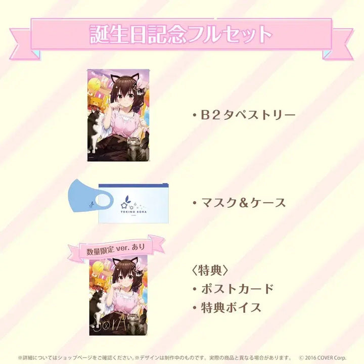 [BUNJANG] Tokino Sora 2022 Birthday Commemorative Goods Set / 홀로라이브 토키노 소라 2022 생일기념 굿즈 세트 판매합니다~