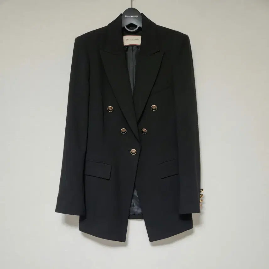 [BUNJANG] MOJO.S.PINE Black Classic Jacket Gold Button M (66) / [새상품급] 모조에스핀 블랙 금장버튼 클래식 자켓 M