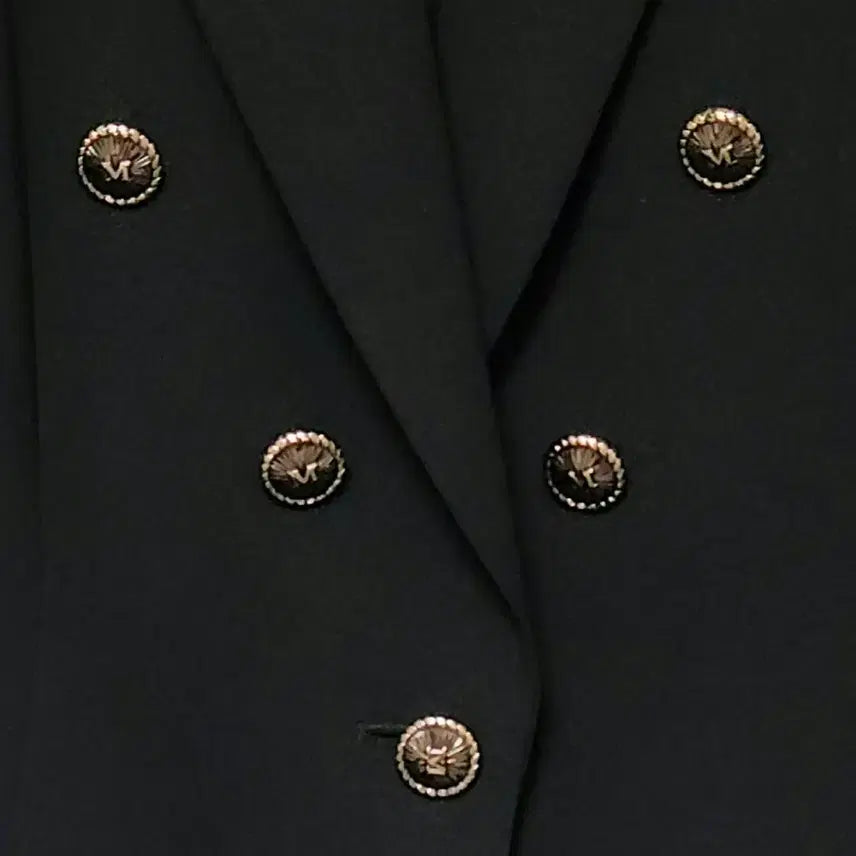 [BUNJANG] MOJO.S.PINE Black Classic Jacket Gold Button M (66) / [새상품급] 모조에스핀 블랙 금장버튼 클래식 자켓 M