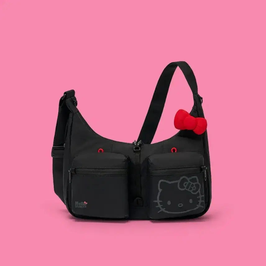 [BUNJANG] Brandon Safe Plus Kitty Crossbody Bag Black / 브랜든 세이프 플러스 키티 크로스백 블랙
