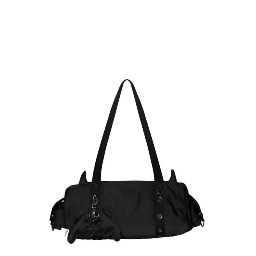 [BUNJANG] NUYET Devil Round Boston Bag Black / NUYET 누옛 데빌 라운드 보스턴 백 블랙