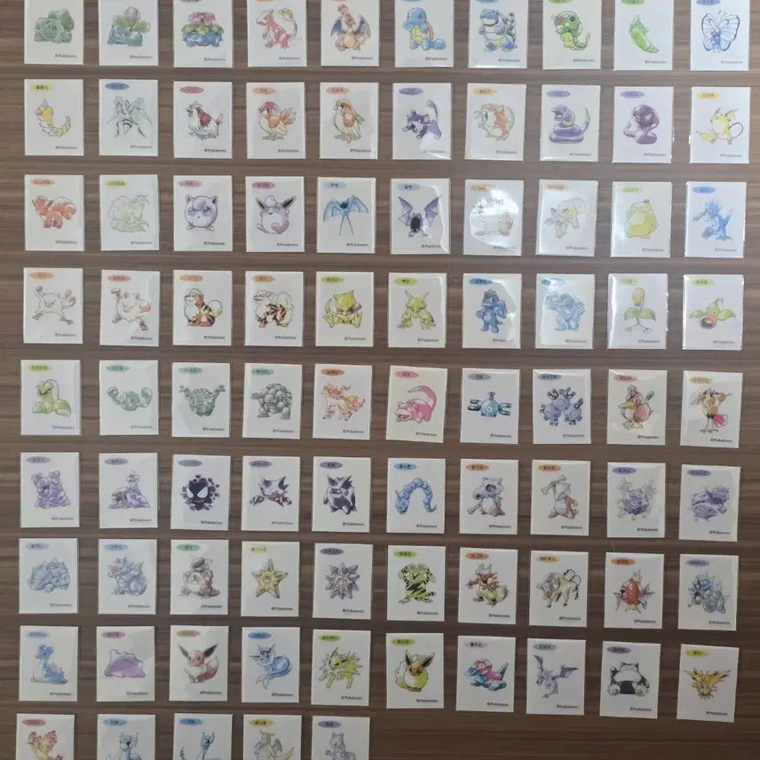 [BUNJANG] Pokemon Stickers New Artwork Seal Set / 포켓몬띠부씰 신상 아트워크씰85종판매