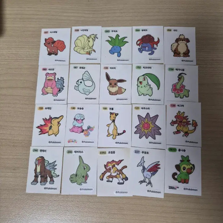 [BUNJANG] Pokemon Bread Stickers / 포켓몬 띠부씰