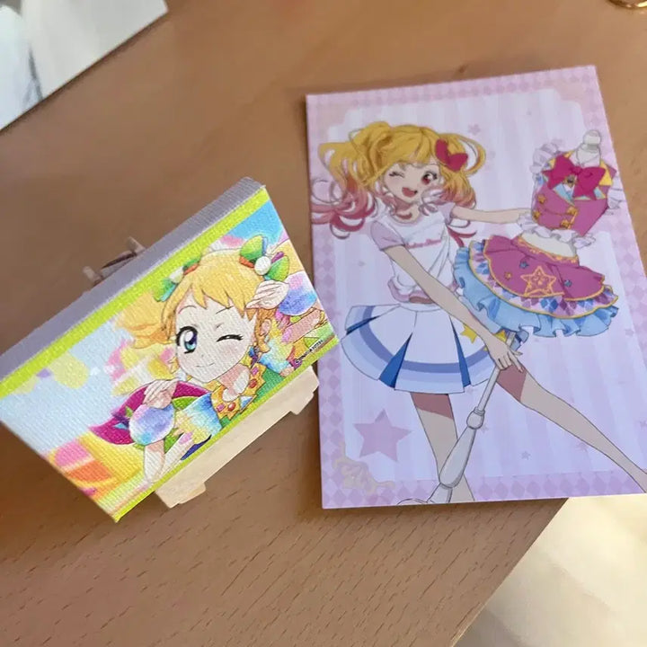 [BUNJANG] Aikatsu! Mini Canvas &amp; Photo Postcard Set / 아이카츠 아이엠스타 미니 캔버스&amp;포토엽서
