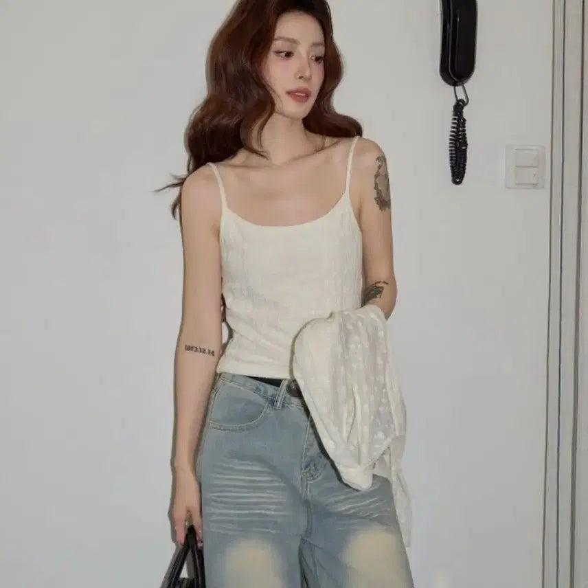 [BUNJANG] Labelytree Two-Piece Set (Sleeveless Top + Cardigan) / 라벨트리 투피스(나시+가디건) 세트