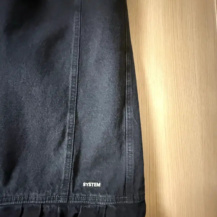 [BUNJANG] SYSTEM Black Denim Long Skirt / 시스템 블랙데님 스커트