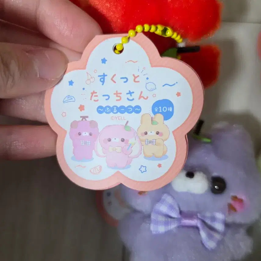 [BUNJANG] Sukutto Touch-san Plush Keyring Bundle Set / 스쿳토탓치상 정품 인형키링 5개 일괄