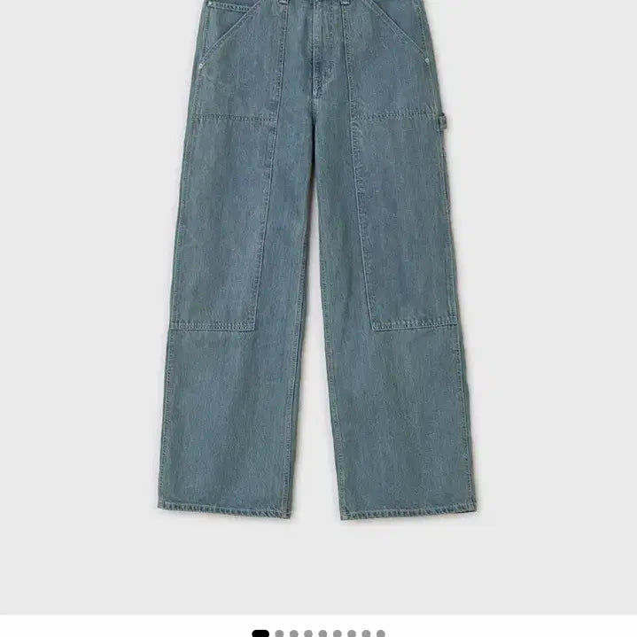 [BUNJANG] My Library True Wide Carpenter Denim Pants (S) / 마이라이브러리(벨리에) 트루 와이드 카펜터 데님 팬츠(S)
