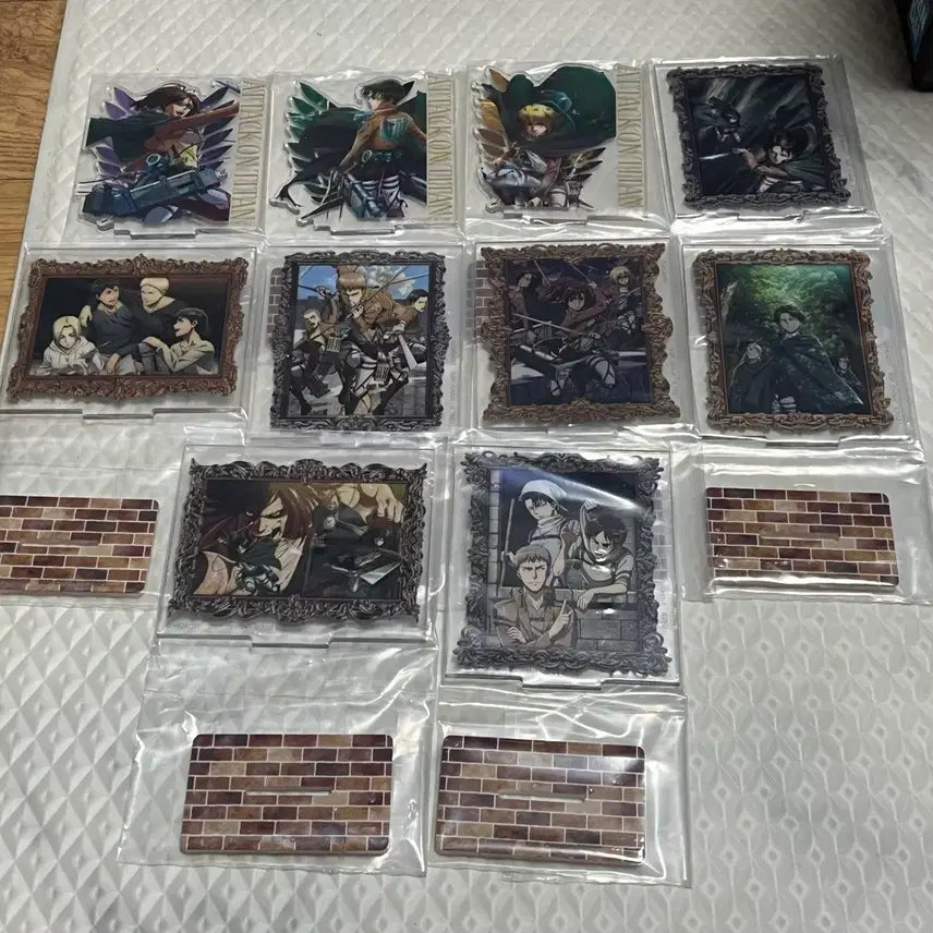[BUNJANG] Attack on Titan Ichiban Kuji Prized Acrylic Standee Bundle / 진격의거인 제일복권 하위상 아크릴 묶음판매