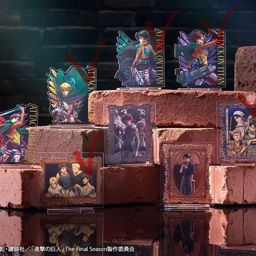 [BUNJANG] Attack on Titan Ichiban Kuji Prized Acrylic Standee Bundle / 진격의거인 제일복권 하위상 아크릴 묶음판매