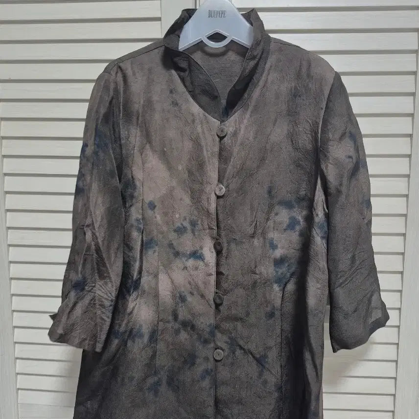 [BUNJANG] Brown Rayon Jacket with Unique Dyeing Pattern / 인견 자켓