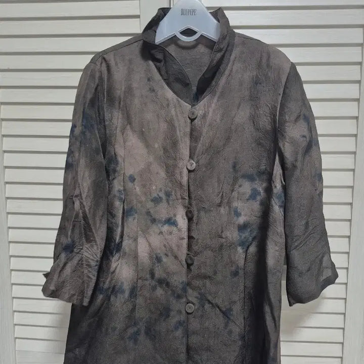 [BUNJANG] Brown Rayon Jacket with Unique Dyeing Pattern / 인견 자켓