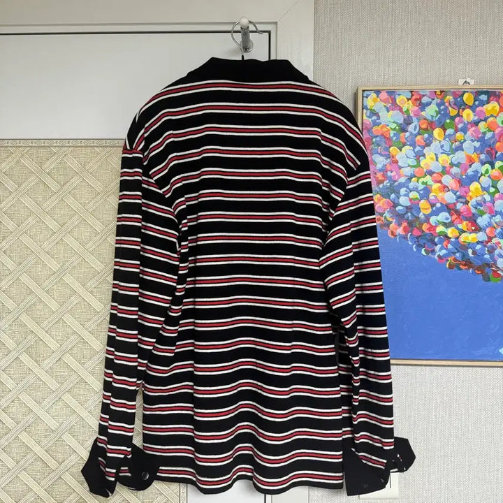 [BUNJANG] Bird Note Striped Long Sleeve T-Shirt / 버드노트 티셔츠