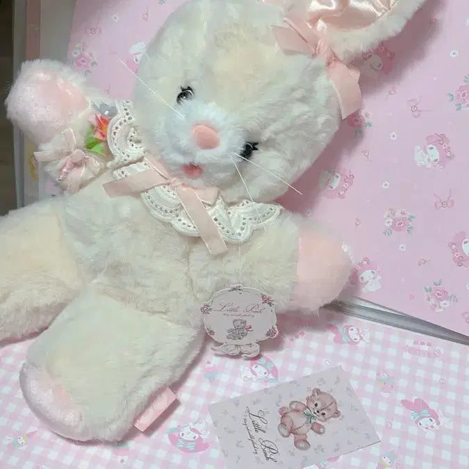 [BUNJANG] Little Pink Handmade Rabbit Doll / Little Pink 일본 작가 핸드메이드 토끼 인형 + 덤 선물 추가