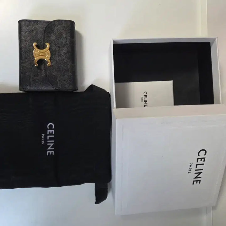 [BUNJANG] Celine Trioppe Canvas Small Wallet - Tan / [정품/풀구성] 셀린느 트리오페 캔버스 스몰 지갑