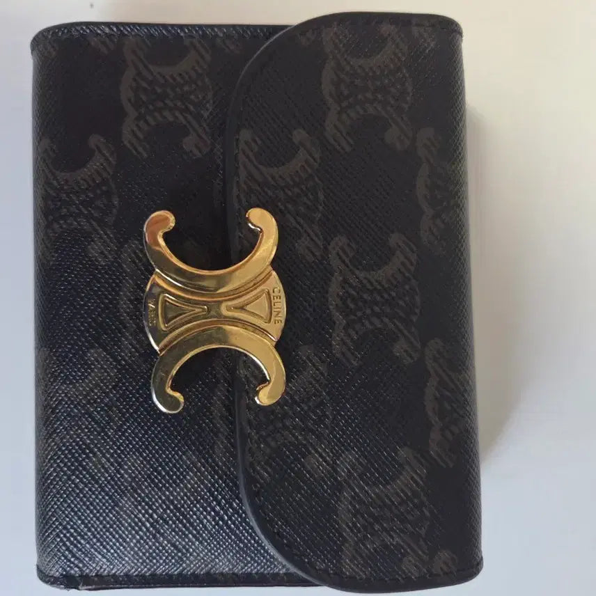 [BUNJANG] Celine Trioppe Canvas Small Wallet - Tan / [정품/풀구성] 셀린느 트리오페 캔버스 스몰 지갑