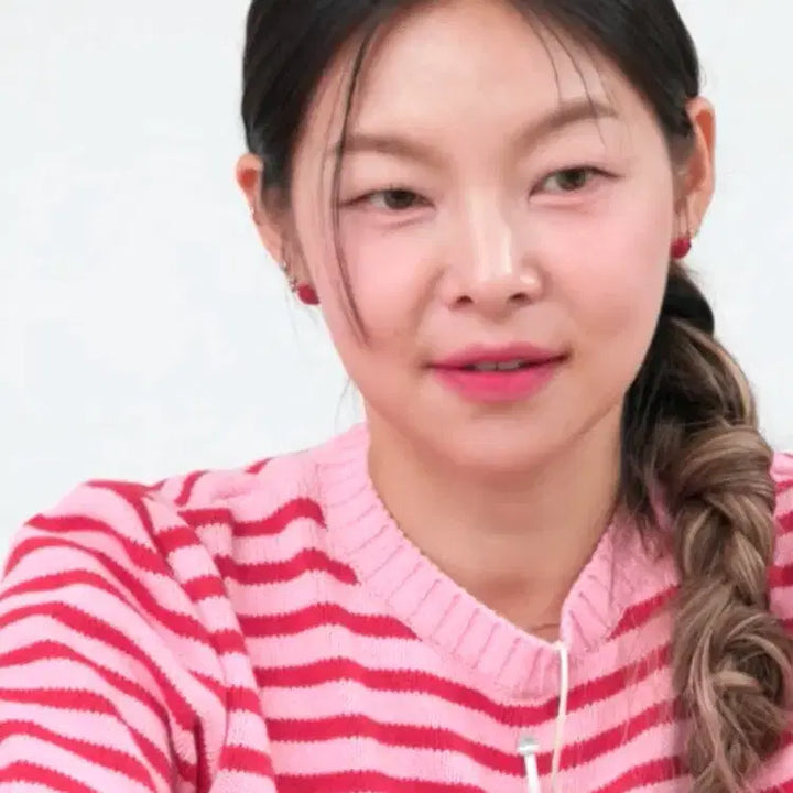 [BUNJANG] Wen Move Stripe Short Sleeve Knit / [새상품] 웬유무브 스트라이프 반팔 니트 (송해나님 착용)