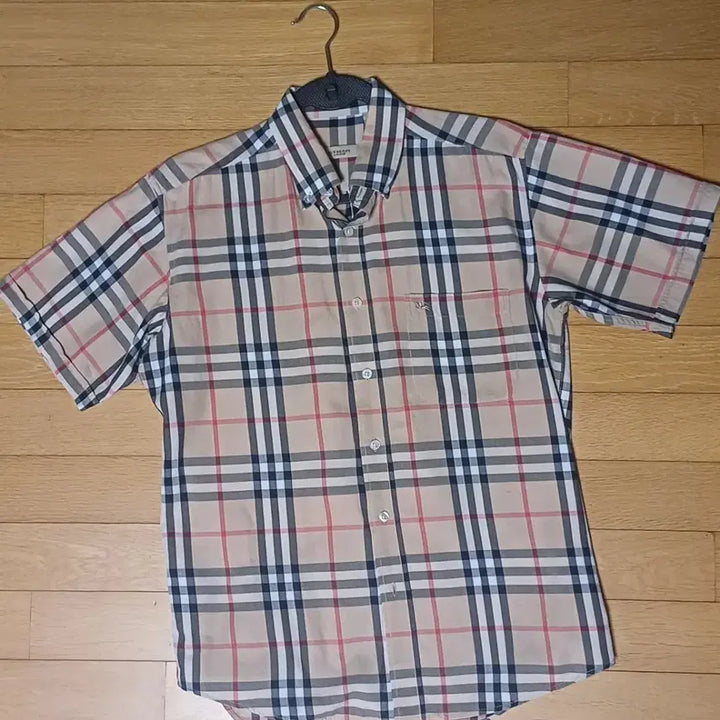 [BUNJANG] Burberry Classic Check Short Sleeve Shirt / 버버리 클래식 체크 반팔 셔츠