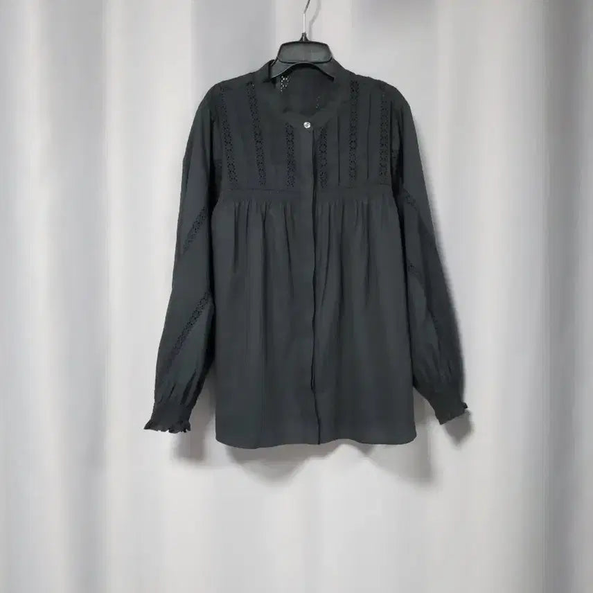 [BUNJANG] Pintuck Shirring Blouse / 핀턱 펀칭 셔링 블라우스